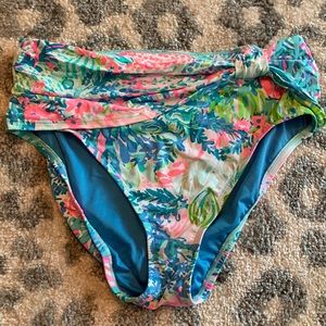 Lilly Pulitzer high waisted bikini bottom sz 8